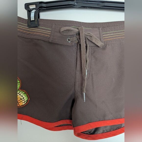 Y2K Billabong Micro Board Shorts – Rasta Logo – Size S - Picture 4 of 10